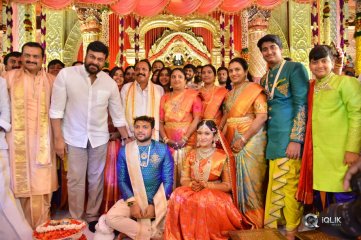 Celebs at Bandla Ganesh Brothers Daughter Ashritha Wedding Photos